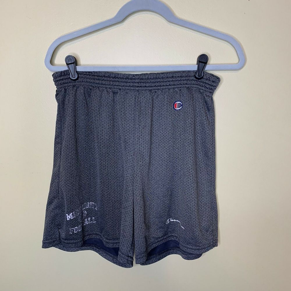 Champion Mens Athletic Shorts Mich Light Football Size Large‎ 36-38 Gray